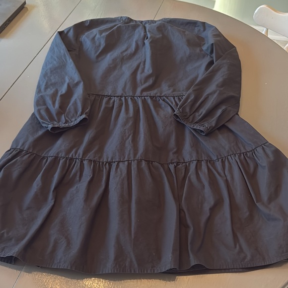 J. Crew black tiered long sleeve dress - Picture 7 of 8